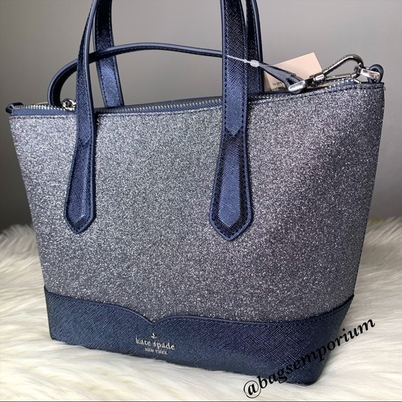 Kate Spade Glitter Satchel Crossbody Bag - Picture 7 of 12